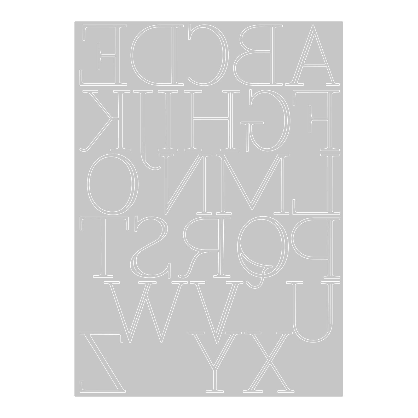 Sizzix Thinlits Die - Elegant Capitals