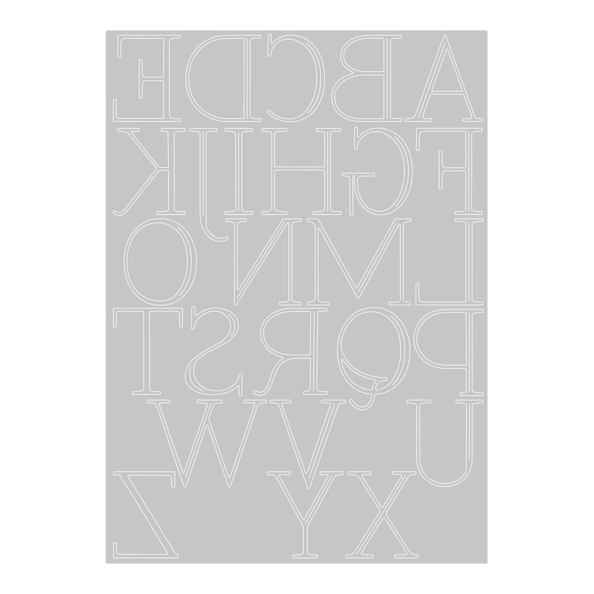 Sizzix Thinlits Die - Elegant Capitals