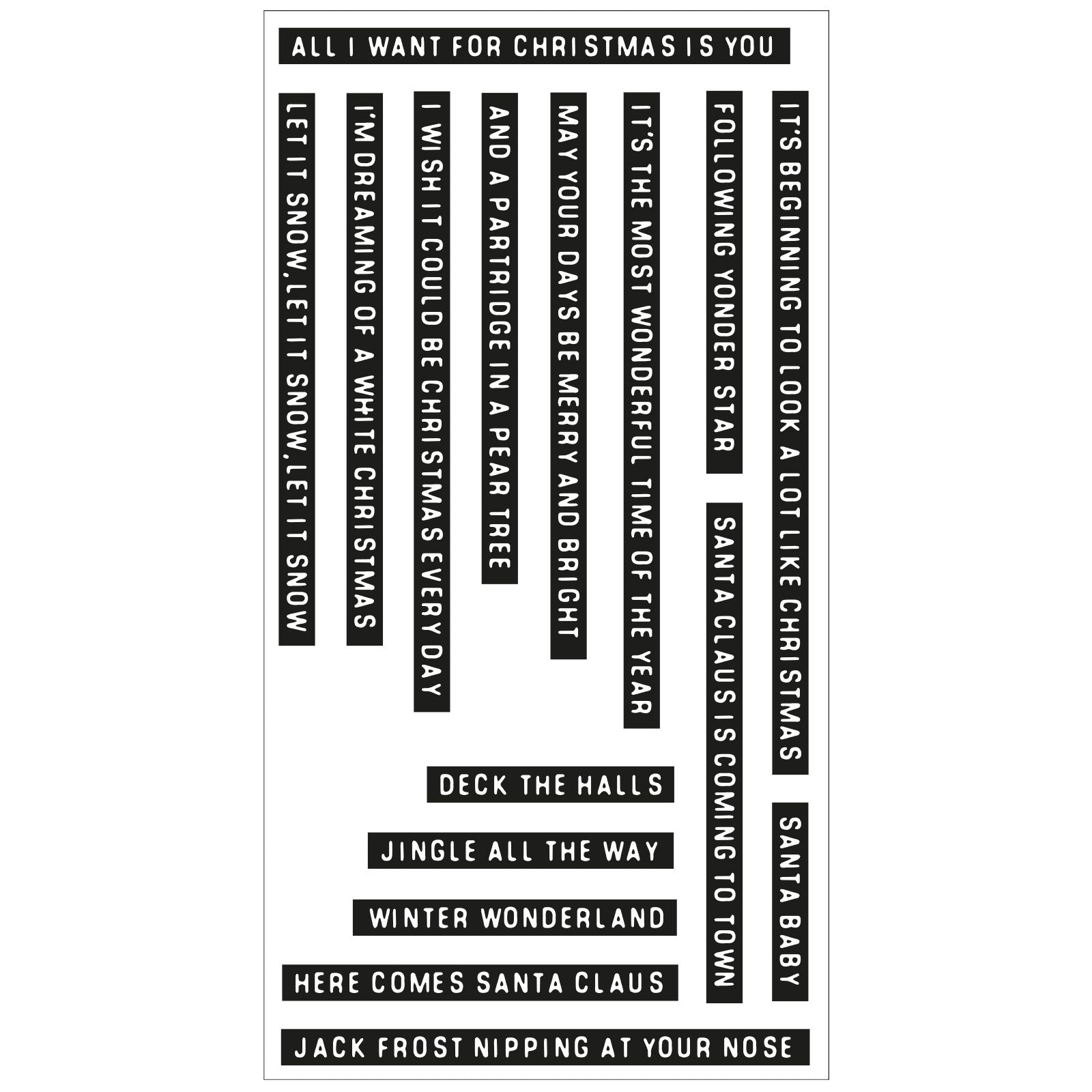 Sizzix Clear Stamps Set 16PK - Seasonal Vibes #1