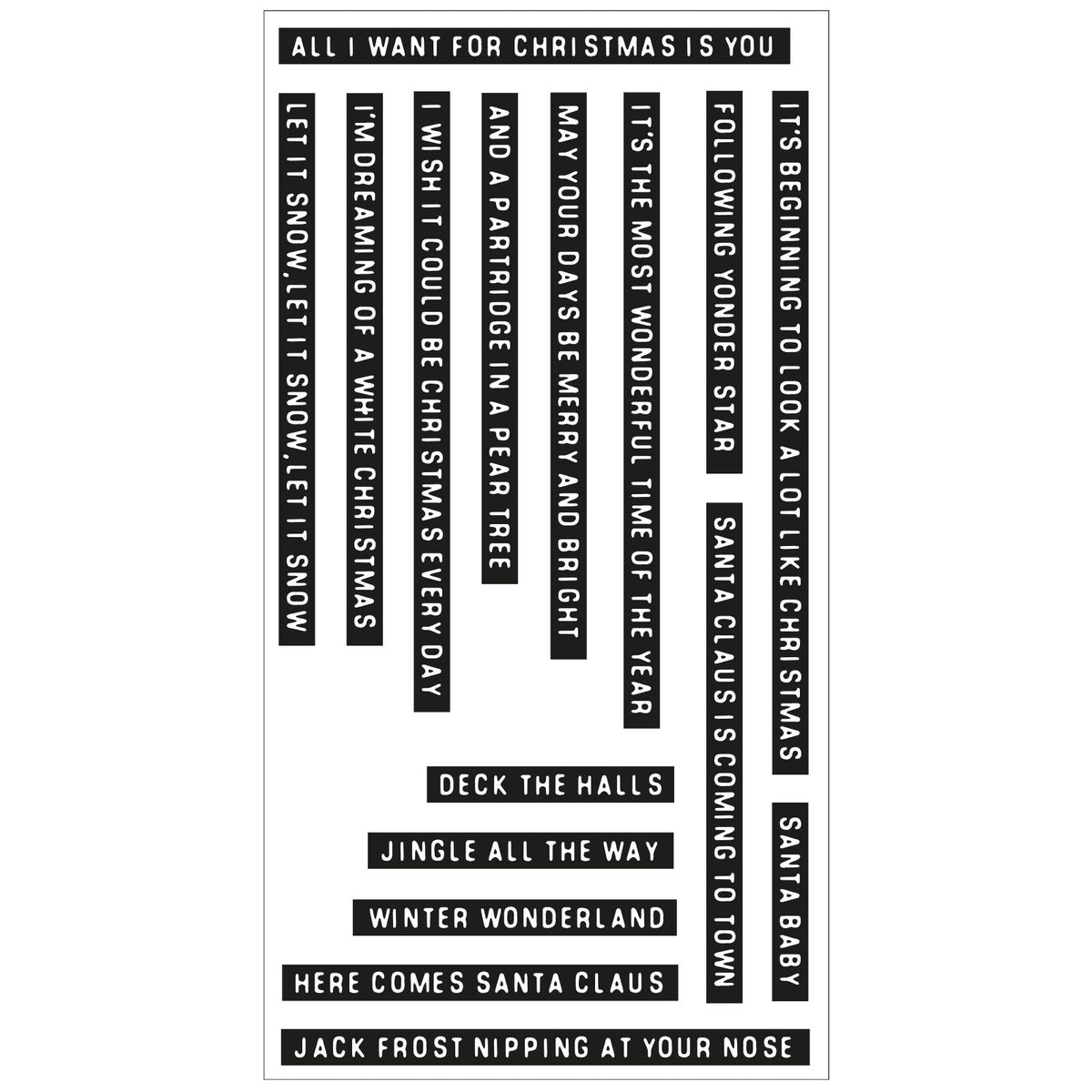 Sizzix Clear Stamps Set 16PK - Seasonal Vibes #1