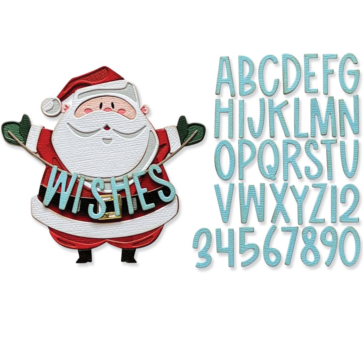 Sizzix Thinlits Die Set 49PK - Santa Greetings, Colorize by Tim Holtz