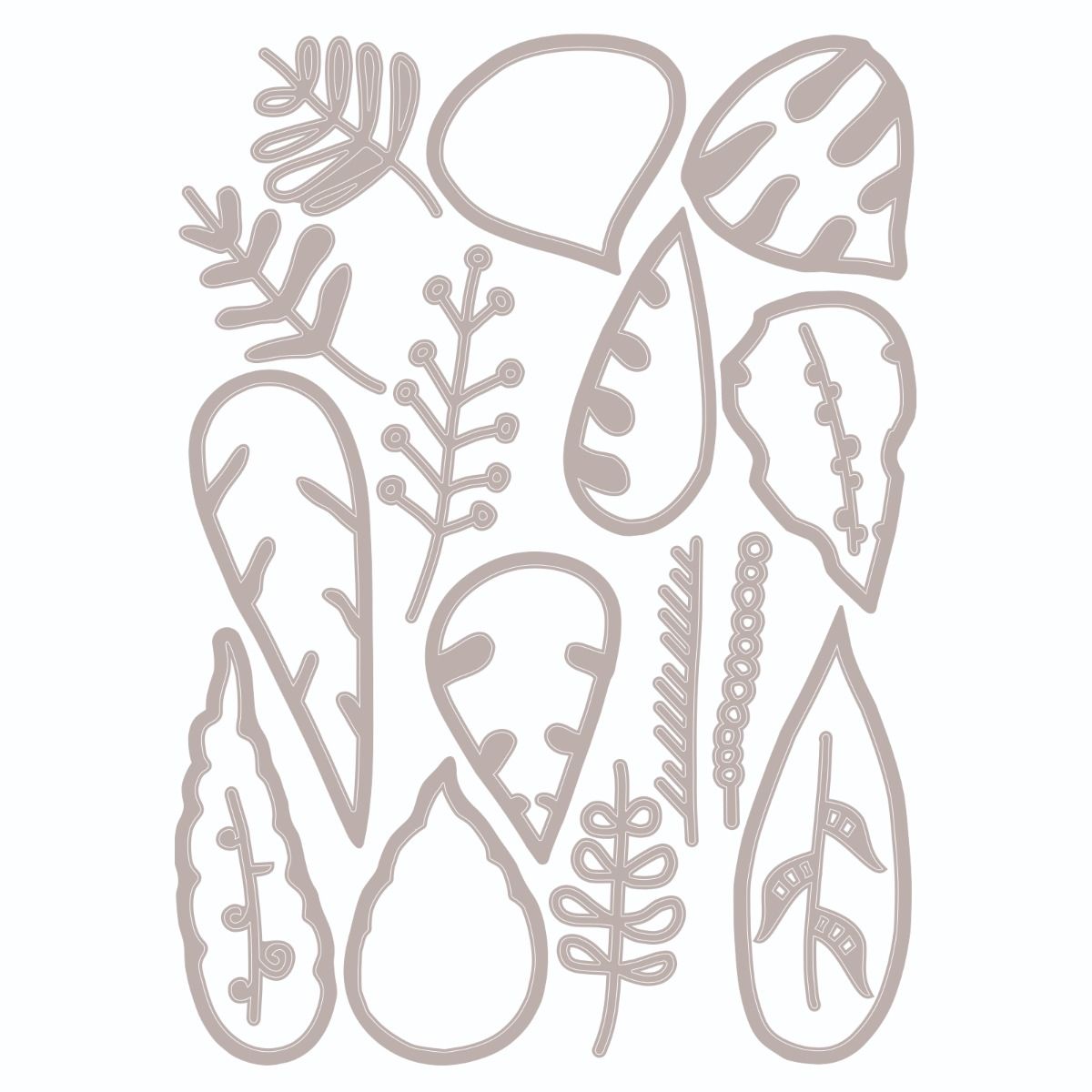 Sizzix Thinlits Die Set 18PK - Artsy Leaves by Tim Holtz