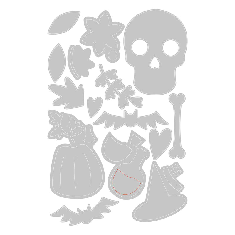 Sizzix Thinlits Die Set 15PK - Spooky Icons