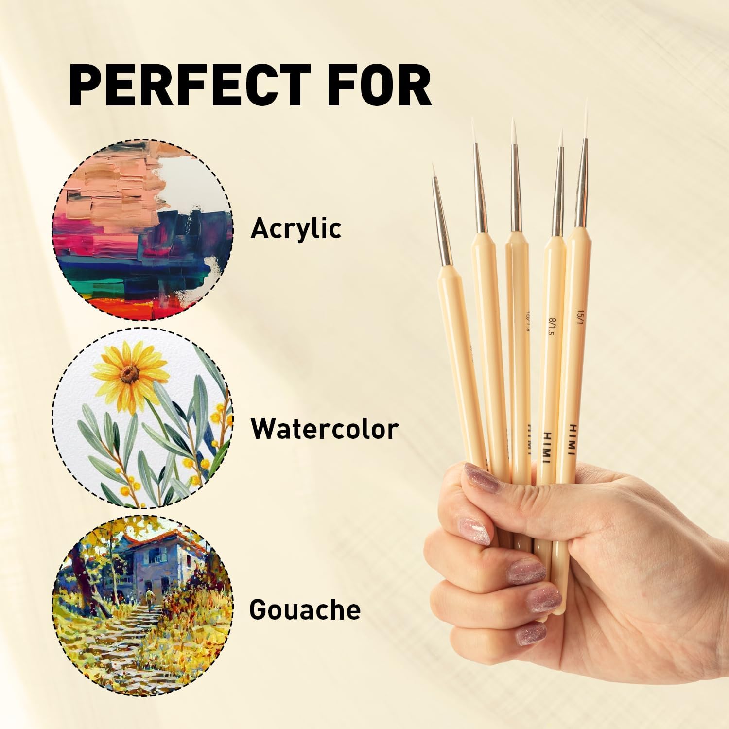 Miya Detail Brush Set of 5pcs