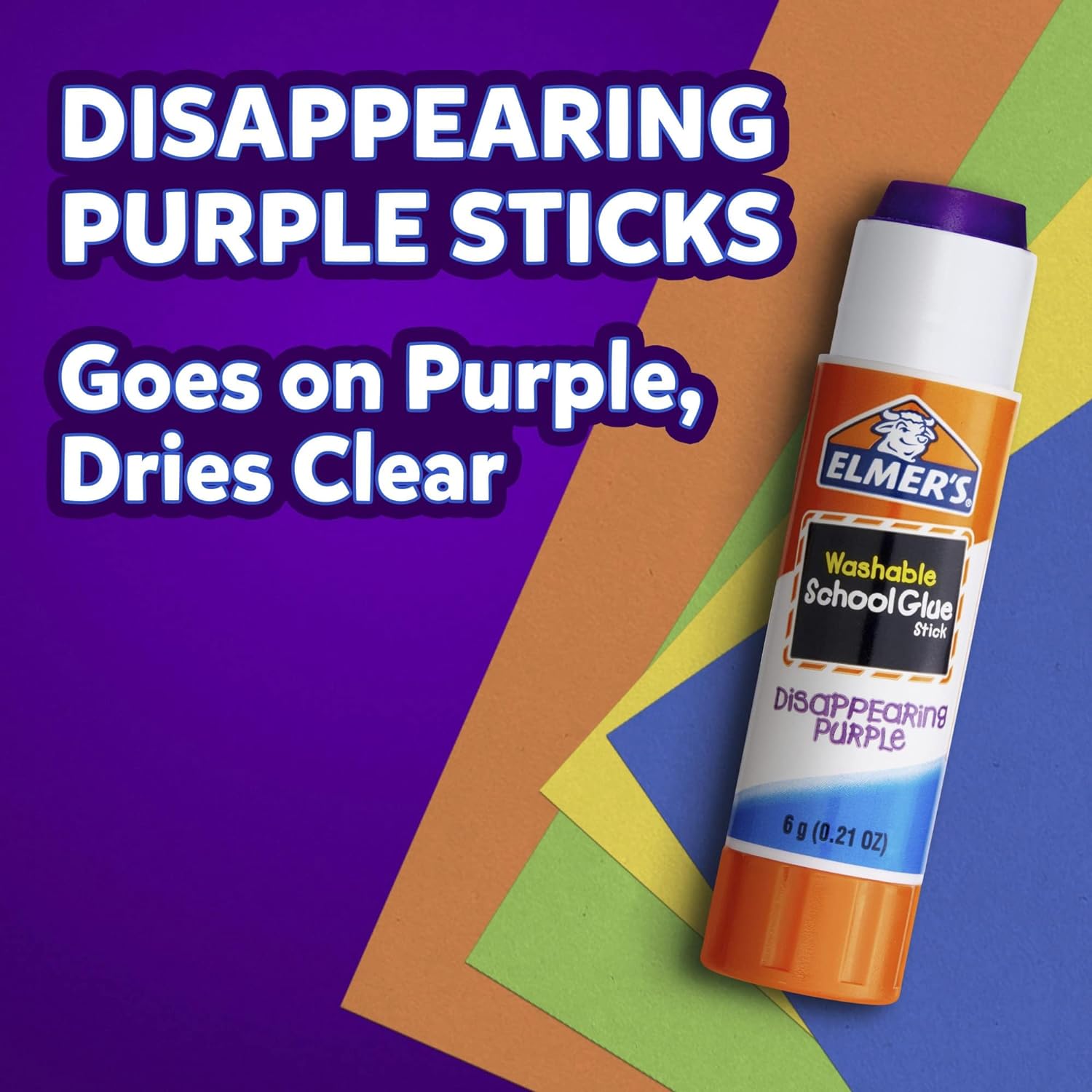 Elmer's Disappearing Purple School Glue Washable 6g
