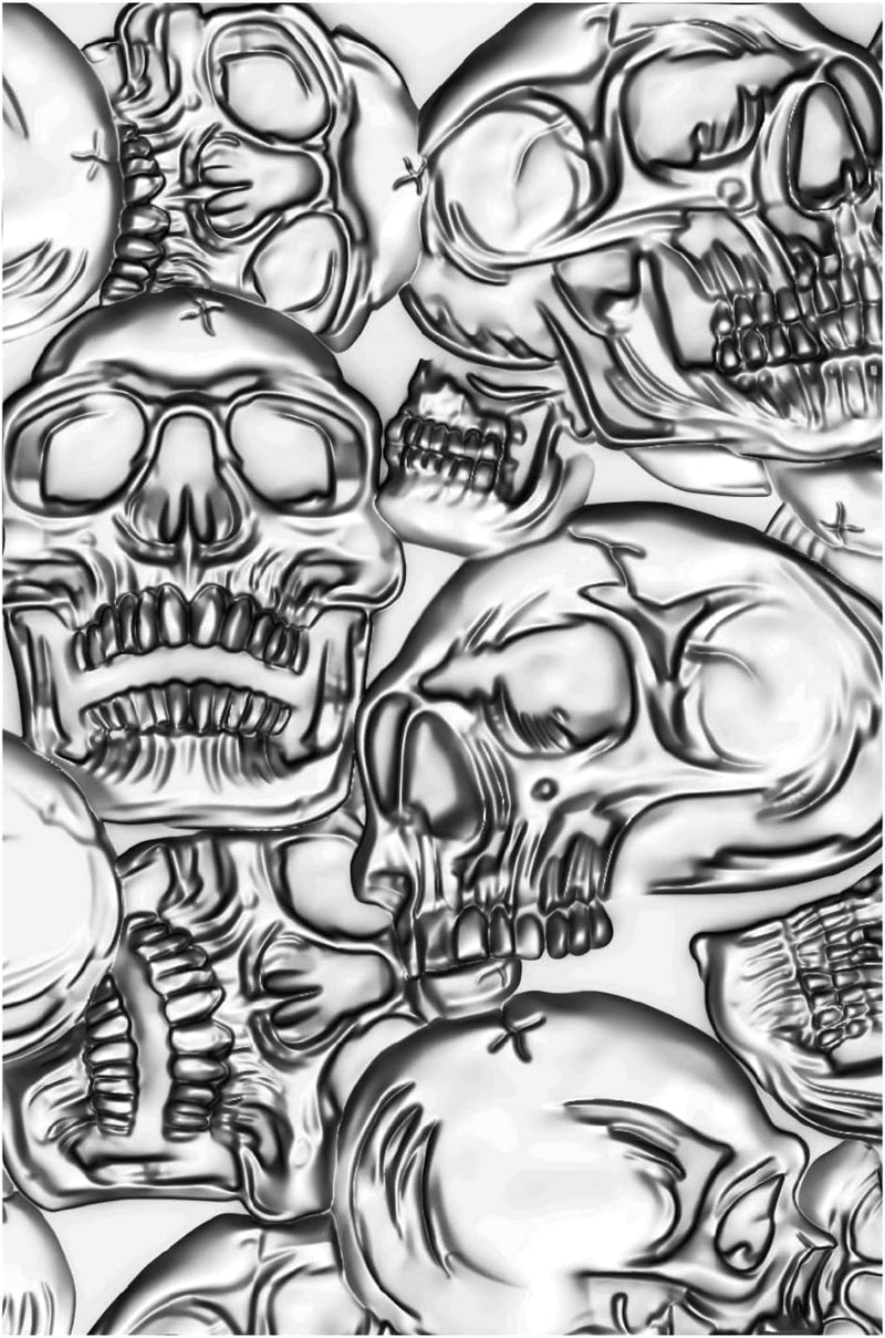 Skulls Sizzix 3D Texture Fades Embossing Folder By Tim Holtz