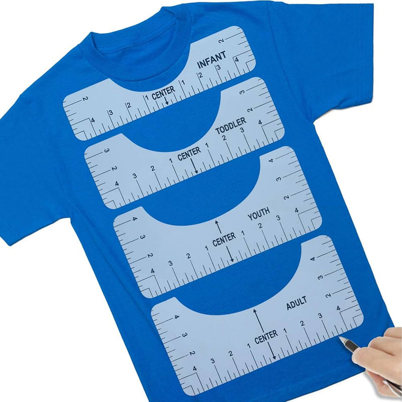 Bee Happy 4-in-1 T-shirt Ruler Vinyl Alignment Guide