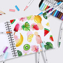 Ohuhu Spiral-Bound Marker Pad for Alcohol Markers Y44-83000-23, Y44-83000-15