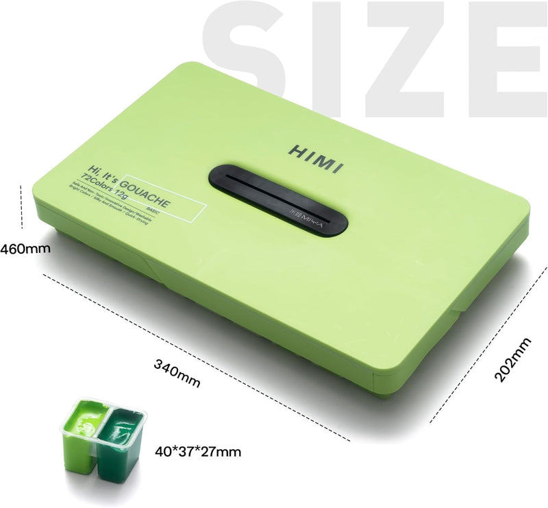 Miya Himi Twin Cup Jelly Gouache Paint Set 72 Colors 12g