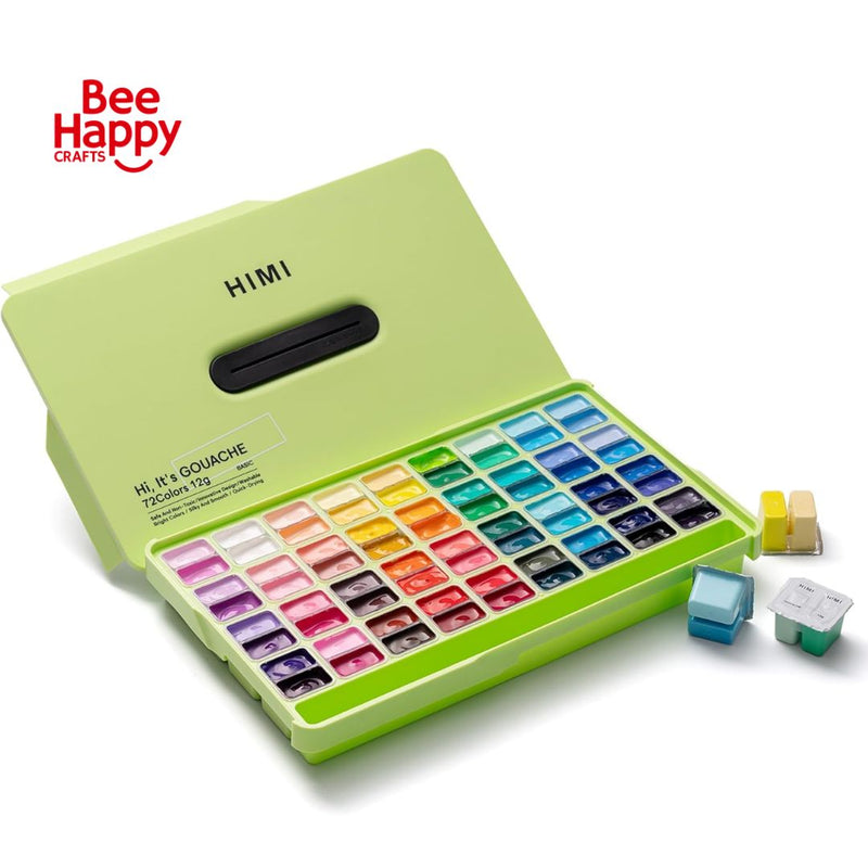 Miya Himi Twin Cup Jelly Gouache Paint Set 72 Colors 12g