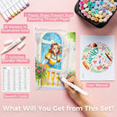 Ohuhu Alcohol Markers Honolulu S 60 Illustration Brush & Soft Chisel Dual Tips Y30-80405-38