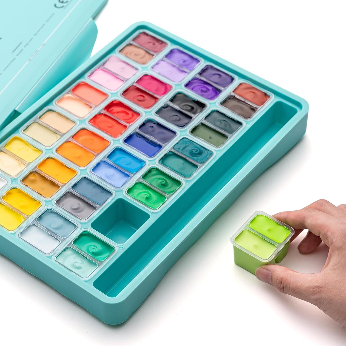 Miya Himi Twin Cups 48 Colors 12g Split Jelly Cups Gouache Paint Set