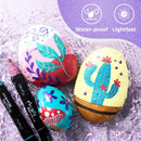 Ohuhu Kakaako Acrylic Paint Pens 30 Pens (24 Metallic Colors) Dual Tips Round & Fine Acrylic Markers Y30-80601-58