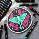 Ohuhu Kakaako Acrylic Paint Pens 30 Pens (24 Metallic Colors) Dual Tips Round & Fine Acrylic Markers Y30-80601-58