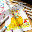 Ohuhu Oahu 40 Basic Colors Dual Tips Alcohol Art Markers-Fine & Chisel Y30-80401-81