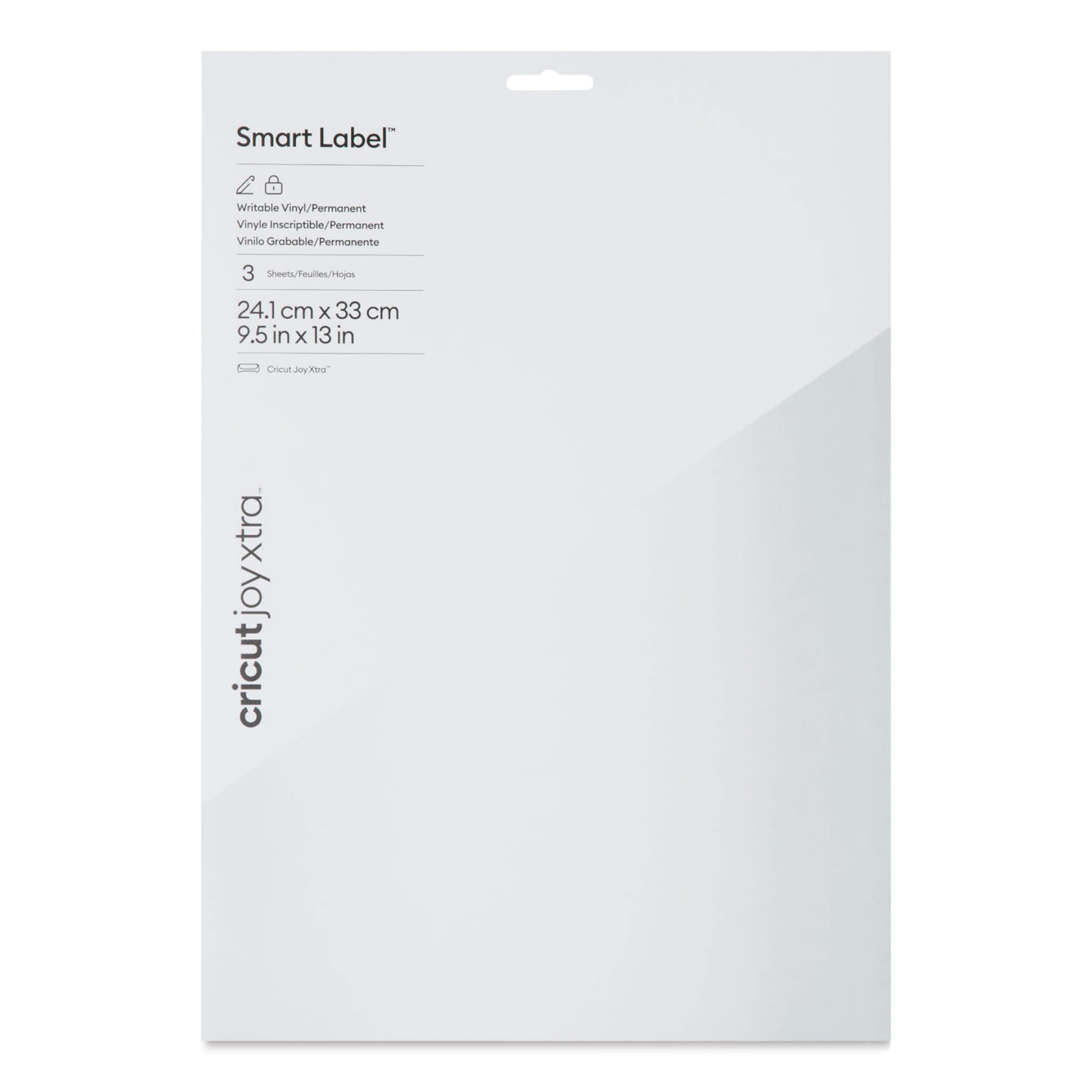 Cricut Joy Xtra Smart Label Writable Vinyl Sheets