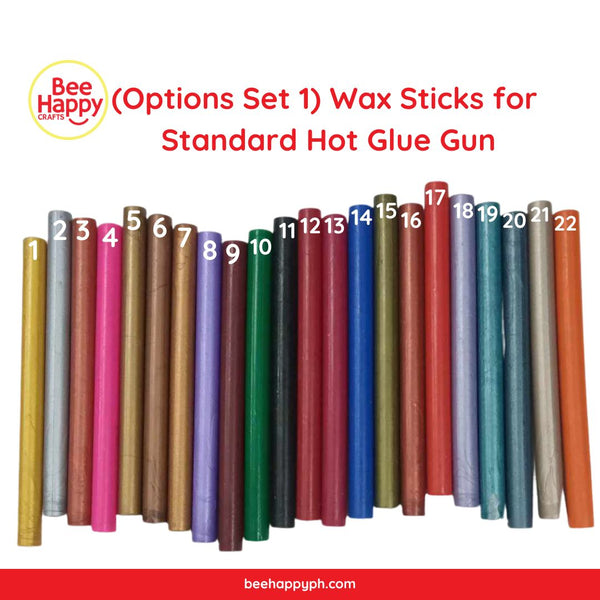 (Options Set 1) Wax Sticks for Standard Hot Glue Gun