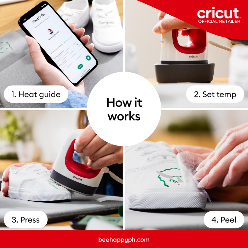 Presse à chaud Cricut Easypress Mini Blanc et Rouge | Leroy Merlin