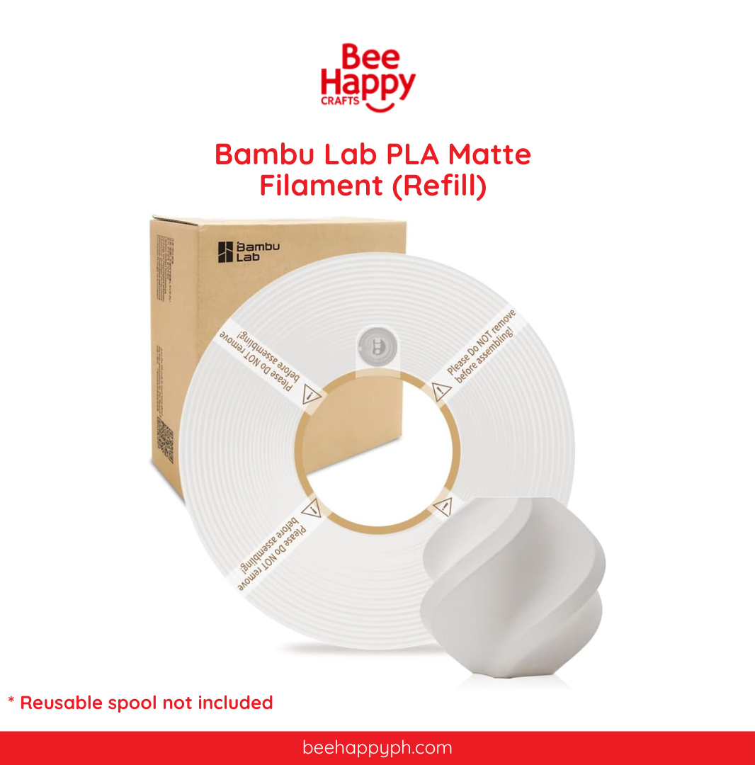 Bambu Lab PLA Matte 3D Printing Filament (Refill)