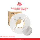 Bambu Lab PLA Matte 3D Printing Filament (Refill)