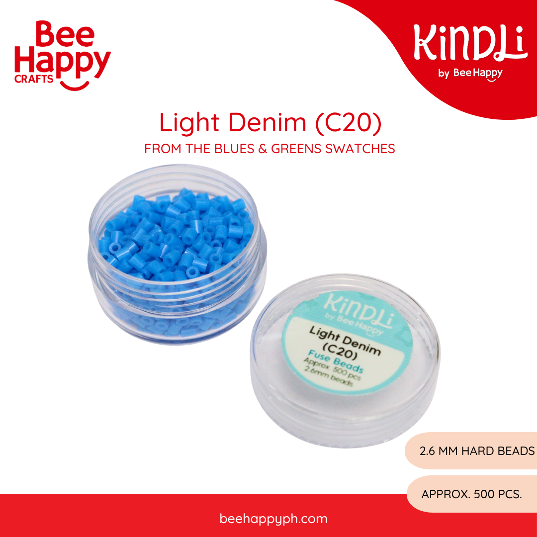 Kindli Mini Fuse Beads Refill by Bee Happy – Pinks and Purples + Blues and Greens (2.6mm beads , 500pcs)