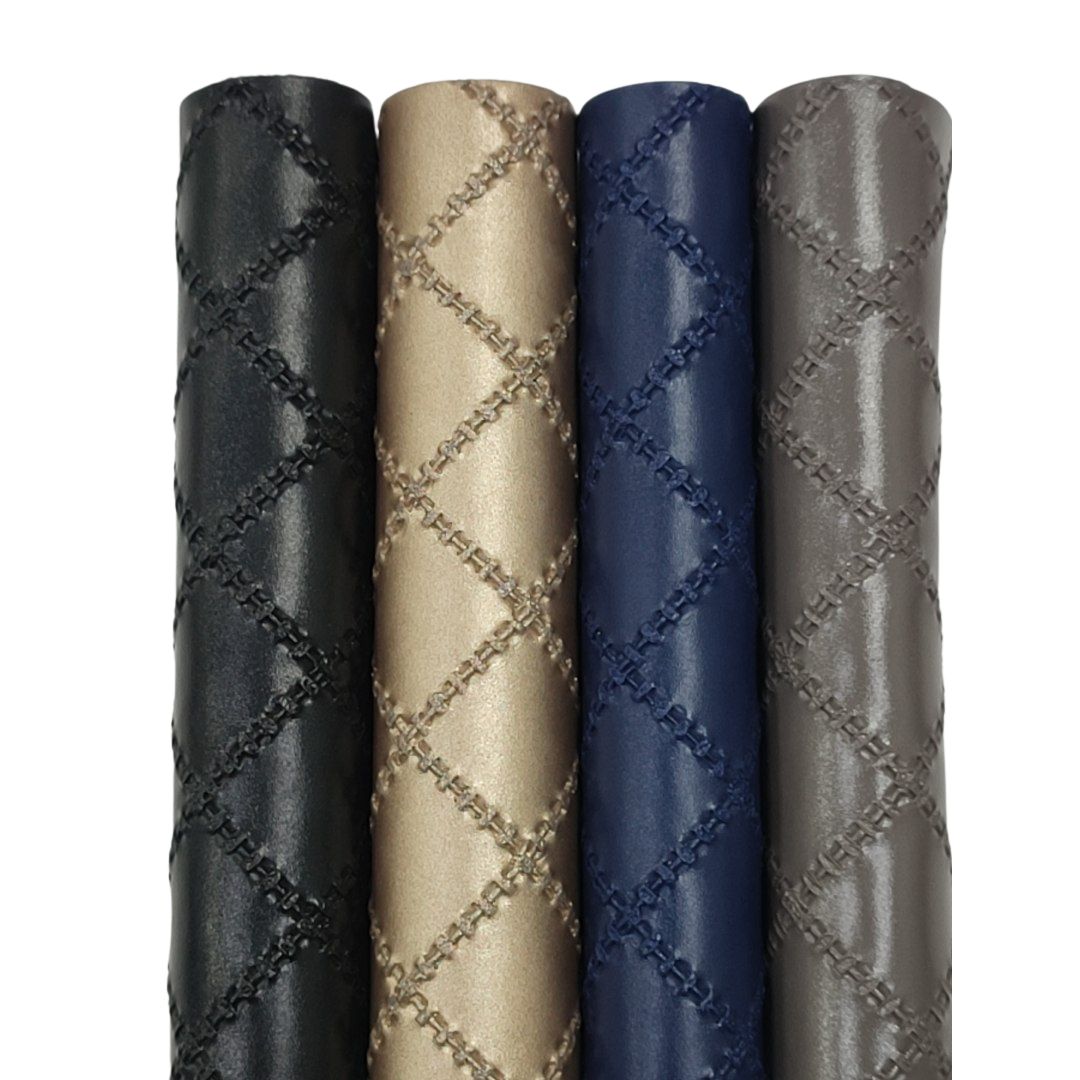 Bee Happy Faux Leather Sheets - Bump Texture Quilted