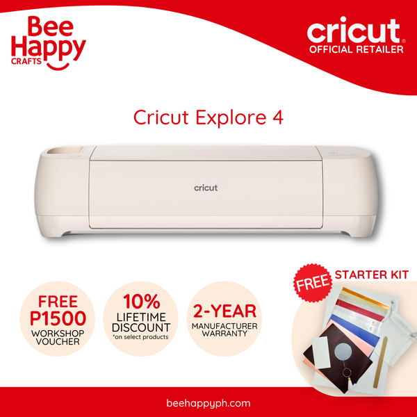 Cricut Explore 4 Seashell Electronic Cutting Machine + Free Workshop