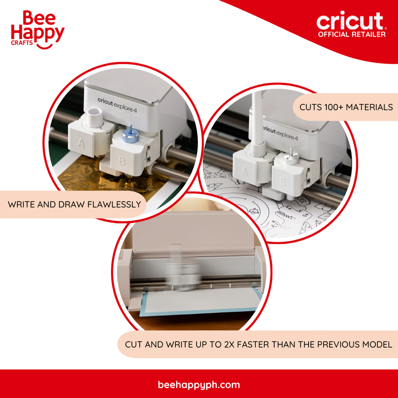 Cricut Explore 4 Seashell Electronic Cutting Machine + Free Workshop