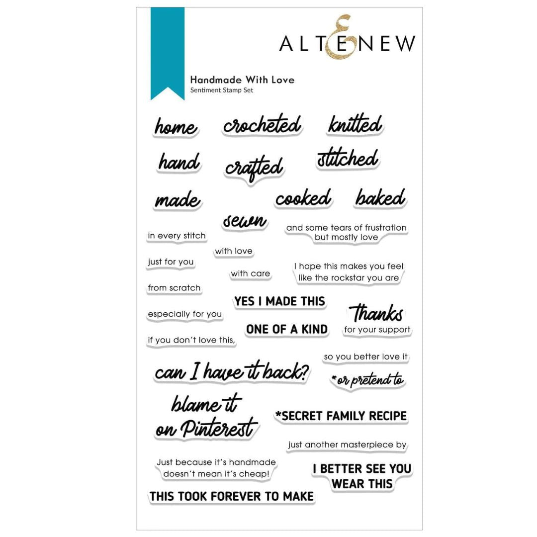 Altenew Handmade With Love Stamp Set