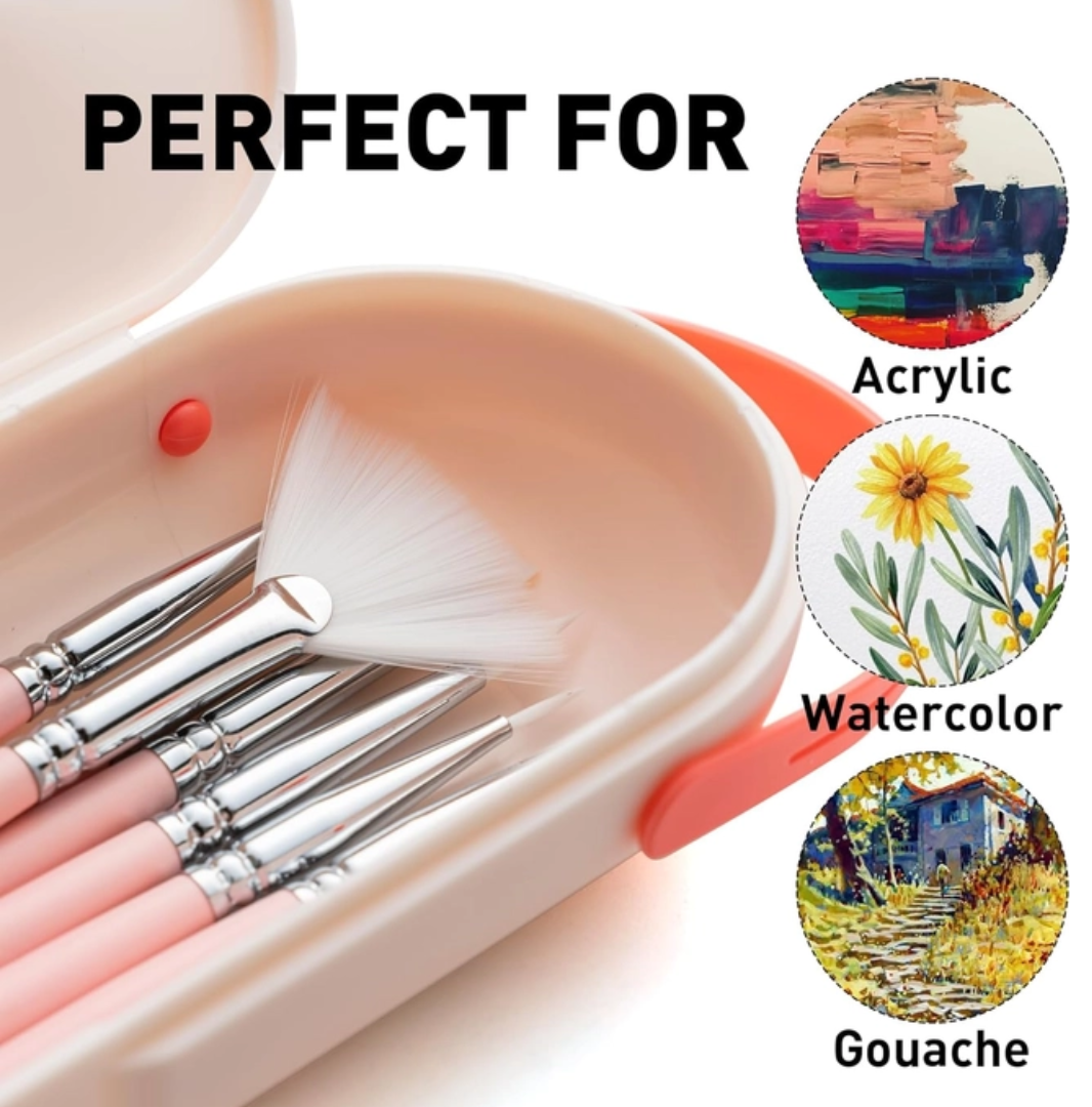 Miya Himi Paint Brushes Set 8 Pcs for Acrylic Oil Gouache
