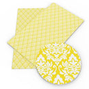 Bee Happy Faux Leather Sheets - Damask