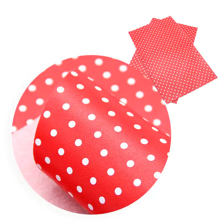 Bee Happy Faux Leather Sheets - Dots Printed