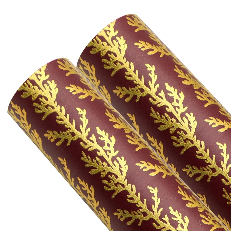 Bee Happy Faux Leather Sheets - Flower UV Printing Gold Foiled