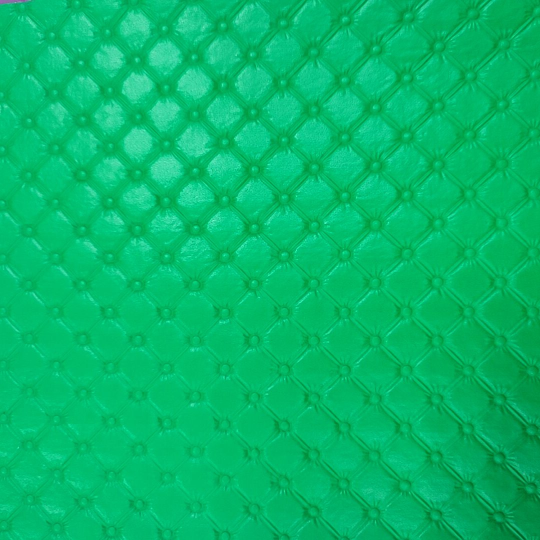 Bee Happy Faux Leather Sheets - Plain Color Quilted Bump Texture