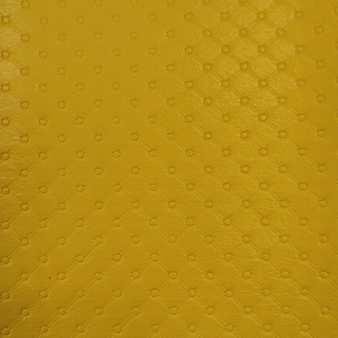 Bee Happy Faux Leather Sheets - Plain Color Quilted Bump Texture