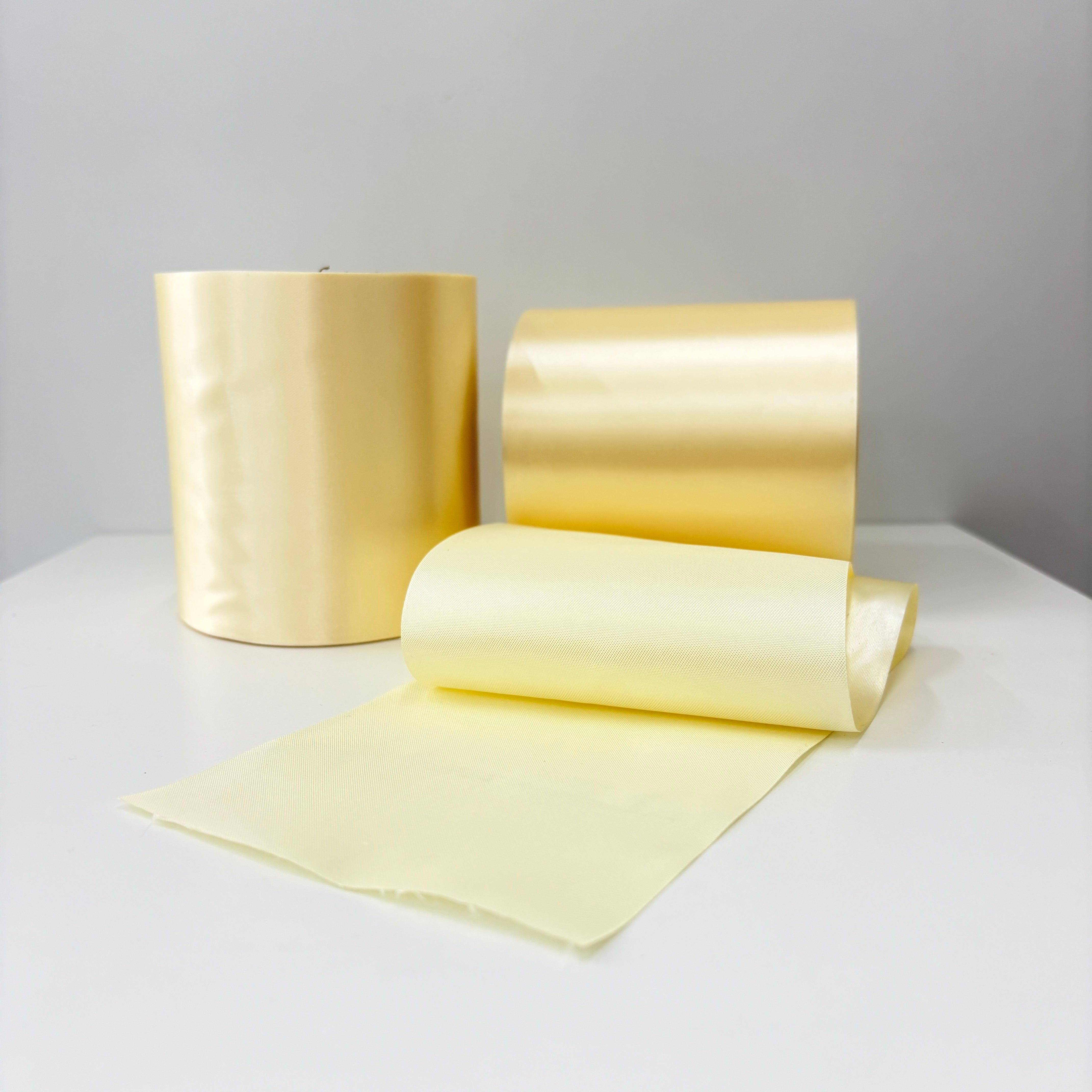 Bee Happy Premium Satin Ribbon Roll – 50 Meters (100mm wide)
