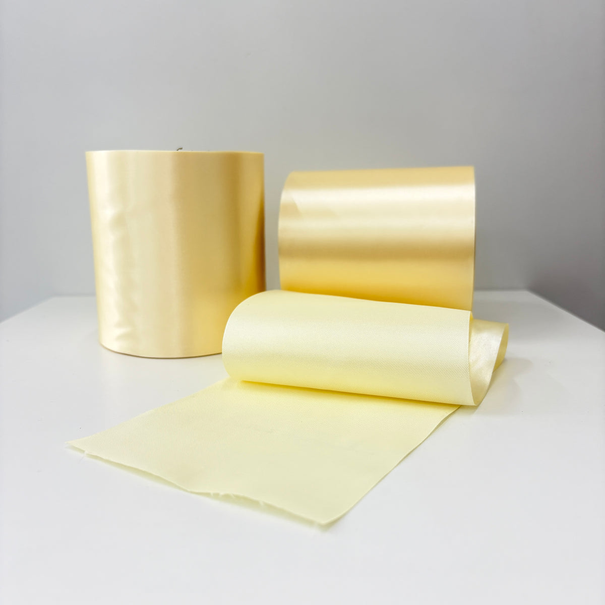 Bee Happy Premium Satin Ribbon Roll – 50 Meters (100mm wide)