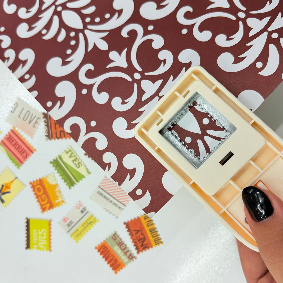 Bee Happy Journaling Punchers (Stamp, Square, Hexagon, Circle Shape Punch)