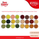 Kindli Mini Fuse Beads Refill by Bee Happy – Earth Tones & Skin Tones (2.6mm beads , 500pcs)