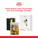 Liene Photo Paper 4×6" and Photo Sticker 4x7" Ink Cartridge 72 sheets