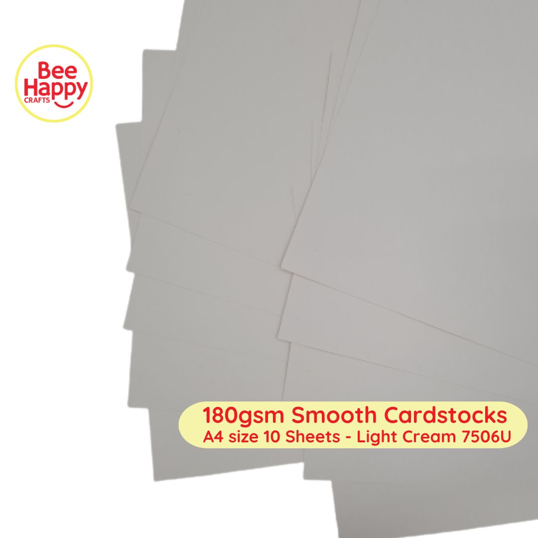 Bee Happy 180gsm Smooth Cardstocks 10 Sheets