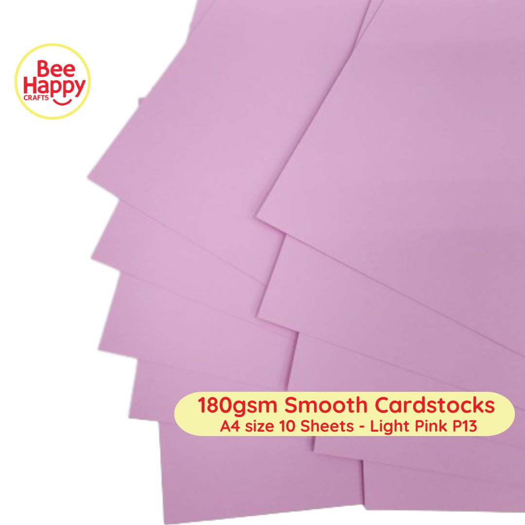 Bee Happy 180gsm Smooth Cardstocks 10 Sheets