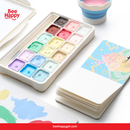 MIYA HIMI Gouache Paint Set Jelly Cup 18 Colors (With Free Brush)