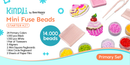 Kindli Mini Fuse Beads Starter Kit (2.6mm Beads) By Bee Happy