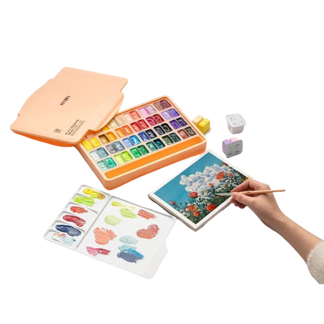 Miya Himi Twin Cups 48 Colors 12g Split Jelly Cups Gouache Paint Set