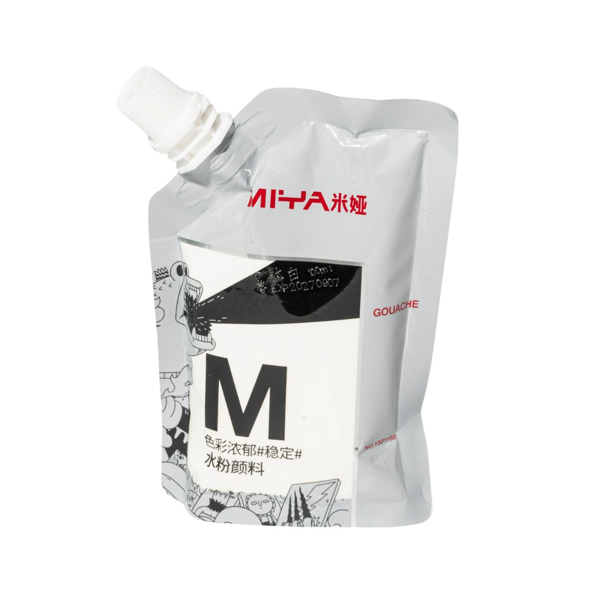 MIYA HIMI Titanium White Gouache Paint Refill 100ml