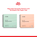Miya Himi Gouache Pad 8.5 x 8.5 50 Sheets Mix Paper Pad