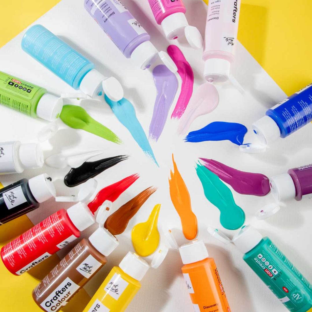 Mont Marte Crafters Colour Paint Set Discovery 14pc x 60ml
