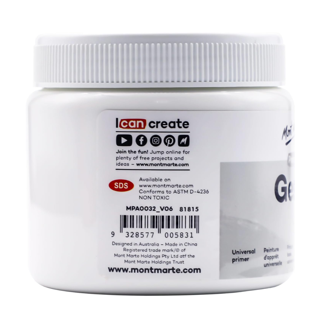 Mont Marte Premium & Black Gesso 500ml