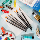 Mont Marte Taklon Brush Set Round and Flat Discovery 7pc